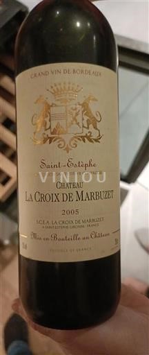 Bordéus Saint-Estèphe Château La Croix de Marbuzet 2005