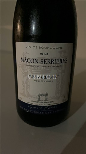 Burgundsko Mâcon a mâconské vesnice Richard Bonin Les Varennes Vieilles Vignes 2021