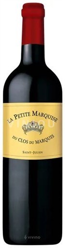 Bordeaux Saint-Julien Clos du Marquis La Petite Marquise 2017