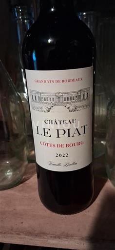 Bordeaux Côtes-de-bourg Château Le Piat 2022