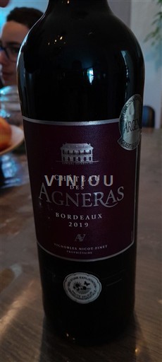 Bordeaux Château Des Agnéras 2019