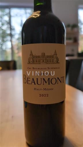 Bordeaux Haut-Médoc Cru Bourgeois Supérieur Château Beaumont 2022