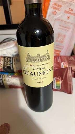 Burdeos Haut-Médoc Cru Bourgeois Supérieur Château Beaumont 2022