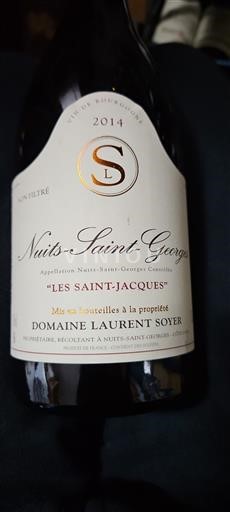 Burgundija Nuits-Saint-Georges Domaine Laurent Soyer Les Saint-Jacques 2014