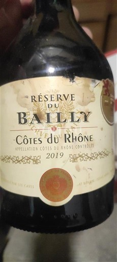 Thung lũng Rhône Côtes-du-rhône Bailly Réserve du Bailly 2019