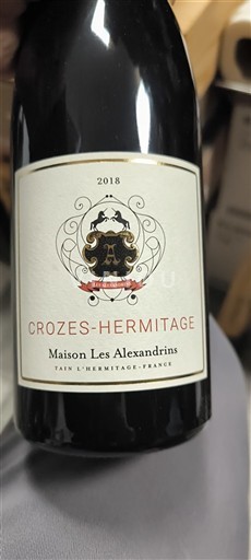 Valle del Ródano Crozes-Hermitage Maison Les Alexandrins 2018