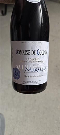 Alpy a Rhonské oblasti Ardèche Domaine Couron Marselan 2022