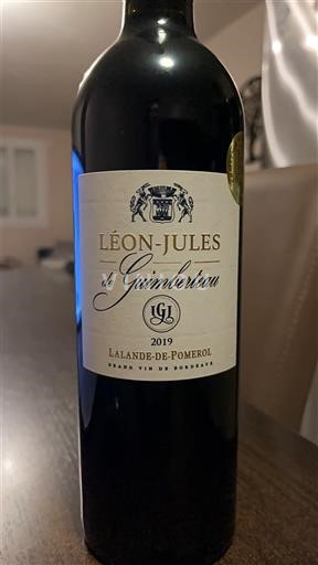 Bordeaux Lalande-de-pomerol Guimberteau Léon-Jules 2019