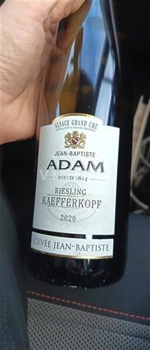 Alsácia Riesling Grand Cru Jean-Baptiste Adam Jean-Baptiste 2020