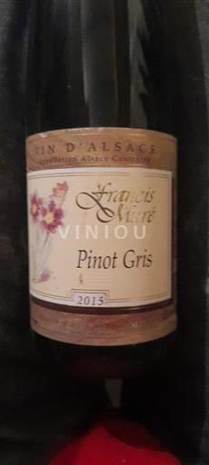 Elzas Pinot grigio Francis Muré 2015