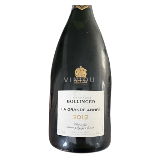 Champaña Champán Bollinger La Grande Année 2012