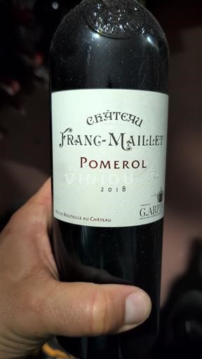 Bordeaux Pomerol Château Franc-Maillet 2018