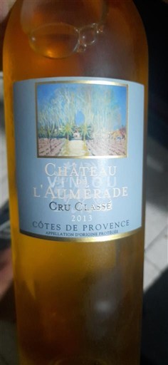 Provence Côtes-de-Provence Château L'Aumérade Classé 2013