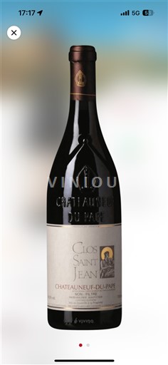 Rona dolina Châteauneuf-du-Pape Clos Saint Jean 2013