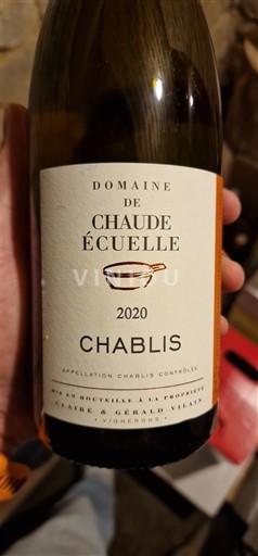 Burgundi Chablis Domaine Chaude Écuelle 2020