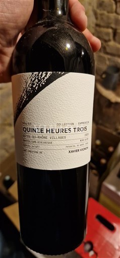Rhônedalen Côtes-du-Rhône-Villages Xavier Vignon Quinze Heures Trois Icke årgångsbetecknad