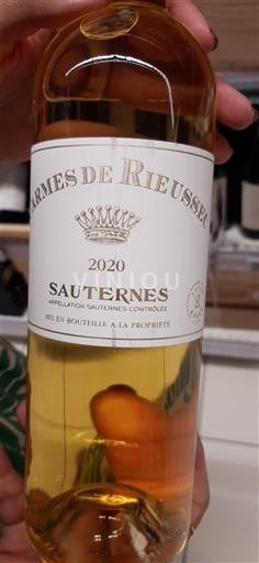 Bordeaux Sauternes Rieussec Carmes de Rieussec 2020
