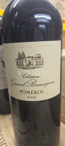 Bordéus Pomerol Château Grand Beauséjour 2021