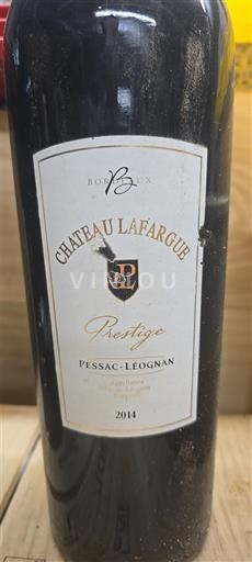 Bordeaux Pessac-Léognan Château Lafargue Prestige 2014
