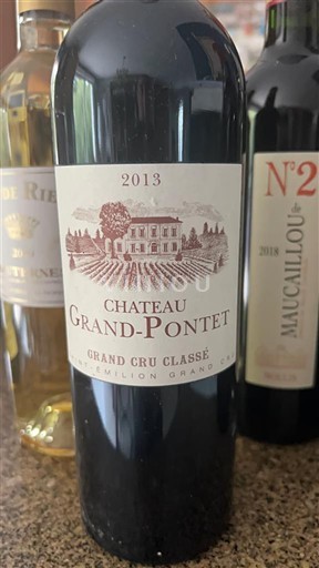 Bordeaux Saint-Émilion Grand Cru Grand Cru Château Grand-Pontet 2013