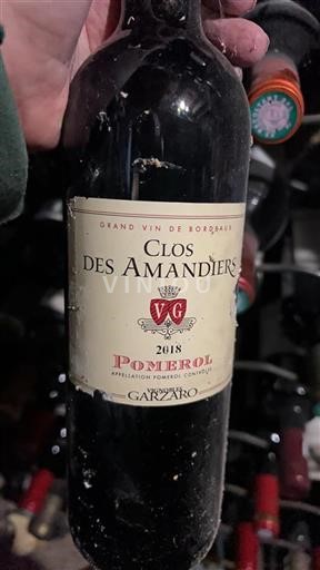 Bordéus Pomerol Clos des Amandiers 2018
