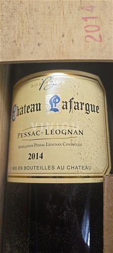 Bordeaux Pessac-Léognan Château Lafargue 2014