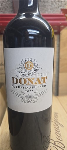 Bordeaux Saint-Émilion Grand Cru Grand Cru Château Barry Donat 2022