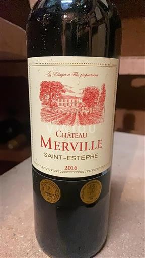 Bordeaux Saint-Estèphe Château Merville 2016
