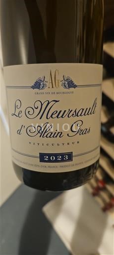 Bourgogne Meursault Alain Gras Le Meursault d'Alain Gras 2023