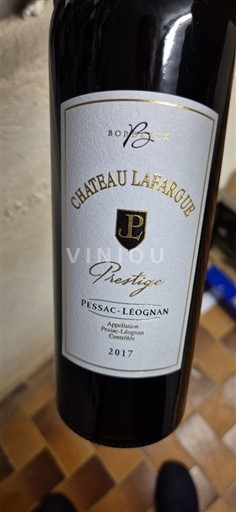 Bordeaux Pessac-Léognan Château Lafargue Prestige 2017