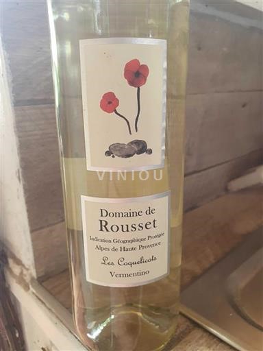 Provence, hạ lưu Rhône, Corse Anpơ-Haute-Provence Domaine Rousset Les Coquelicots 2020