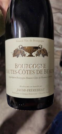 Bourgogne Hautes Côtes de Beaune Jacob-Frèrebeau 2023