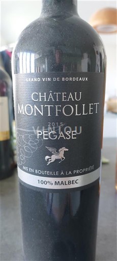 Bordeaux Blaye-Côtes-de-Bordeaux Château Montfollet Pegase 2015