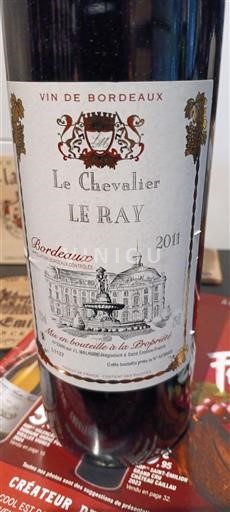 Bordeaux Le Chevalier Le Ray 2011