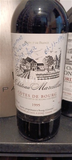 Burdeos Côtes-de-bourg Château Marcilhac 1995