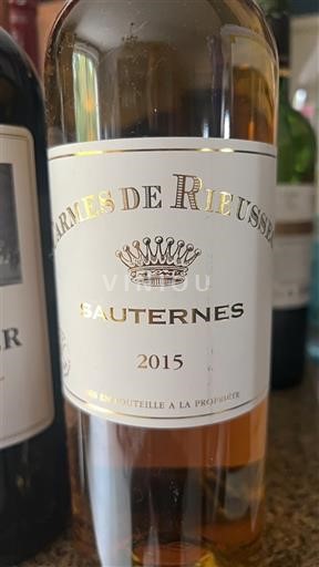 Bordeaux Sauternes Château Rieussec Les Carmes de Rieussec 2015