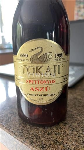 Tokaj Niet gespecificeerd Orosz G. Oroszno Kiss 5 Puttonyos Aszú 1988