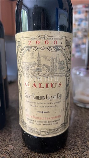 Bordeaux Saint-Émilion Grand Cru Grand Cru Galius 2000
