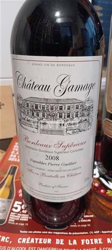 Bordéus Bordeaux Superior Château Gamage 2008