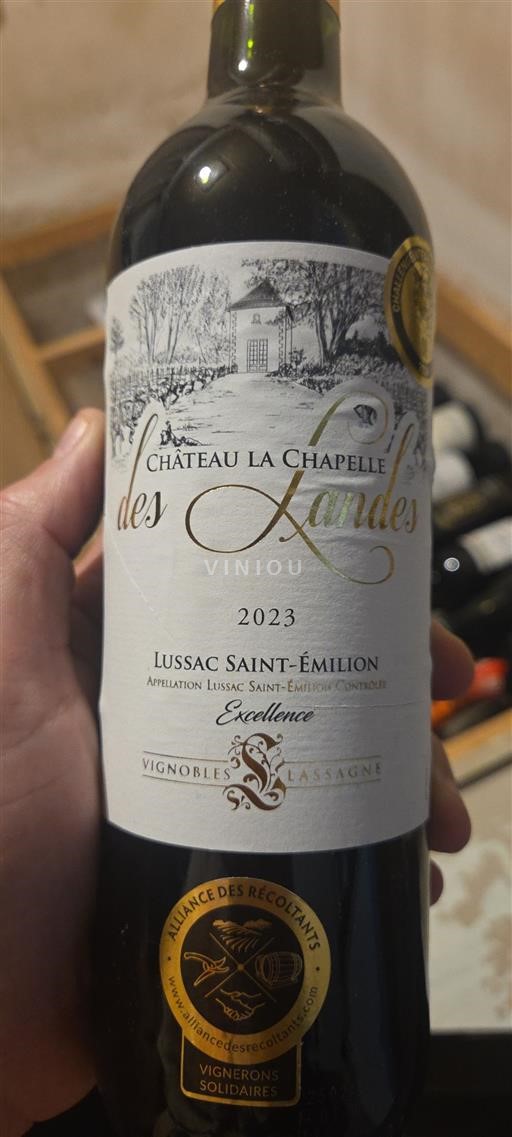 Bordeaux Lussac-Saint-Émilion Château La Chapelle des Landes Excellence 2023