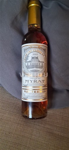 Bordeaux Sauternes Château Myrat 2003