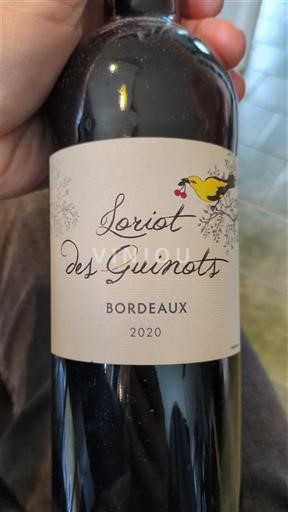 Bordeaux Loriot des Guinots 2020