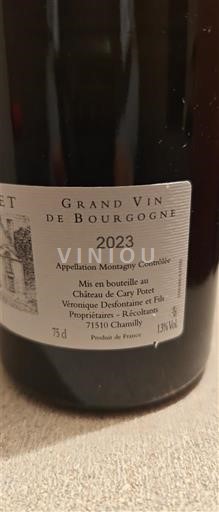 Borgoña Montagny Château Cary Potet 2023