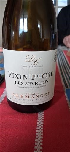 Burgundy Fixin Premier Cru Domaine Clémancey Les Arvelets 2021