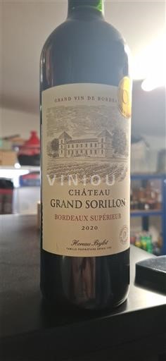 Burdeos Bordeaux superior Château Grand Sorillon 2020