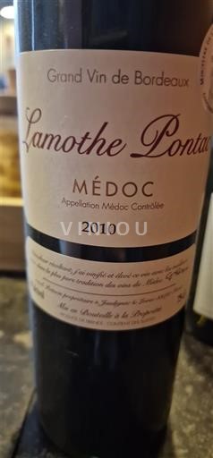 Bordeaux Médoc Lamothe Pontac 2010