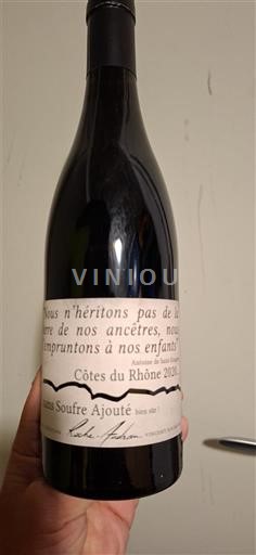 Rhônen laakso Côtes-du-rhône Isabelle Frère Sans Soufre Ajouté 2021