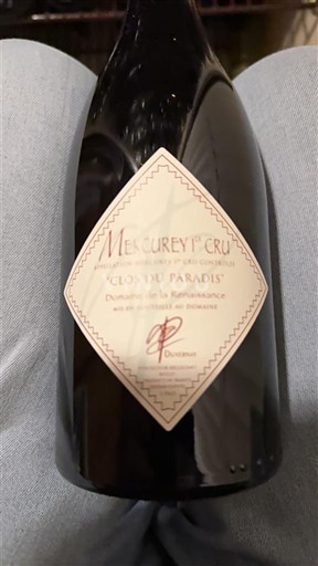 Bourgogne Mercurey Premier Cru Domaine La Renaissance Clos du Paradis Non Millésimé