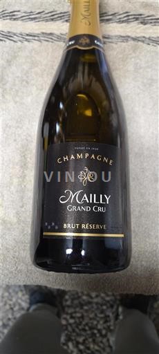 Rượu vang sủi bọt Blanc brut Brut Réserve Mailly Non millésimé Pháp Champagne Không được chỉ định AOC Grand Cru