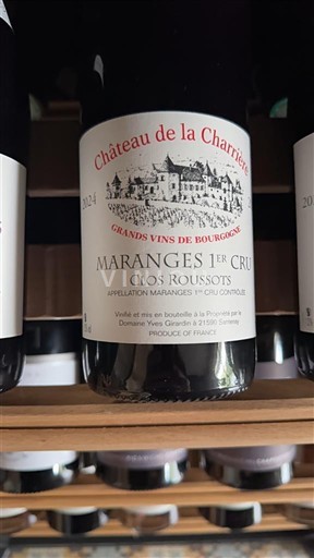 Burgundija Maranges Premier Cru Château La Charrière Clos Roussots 2024